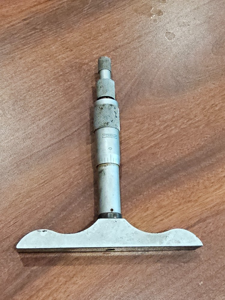 Vintage Fowler Depth Micrometer Pre-owned Free Shipping