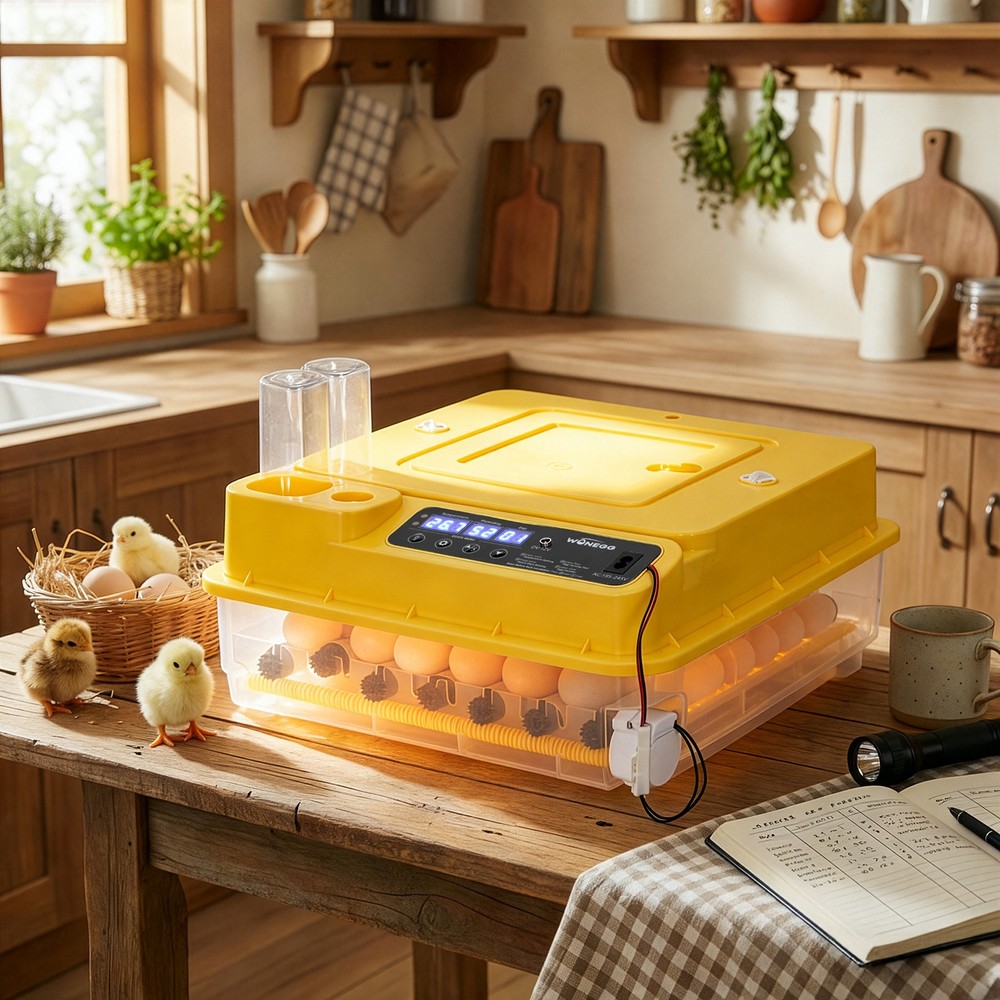 24-36 Eggs Incubator Digital Poultry Hatching Machine Automatic Turning Farm