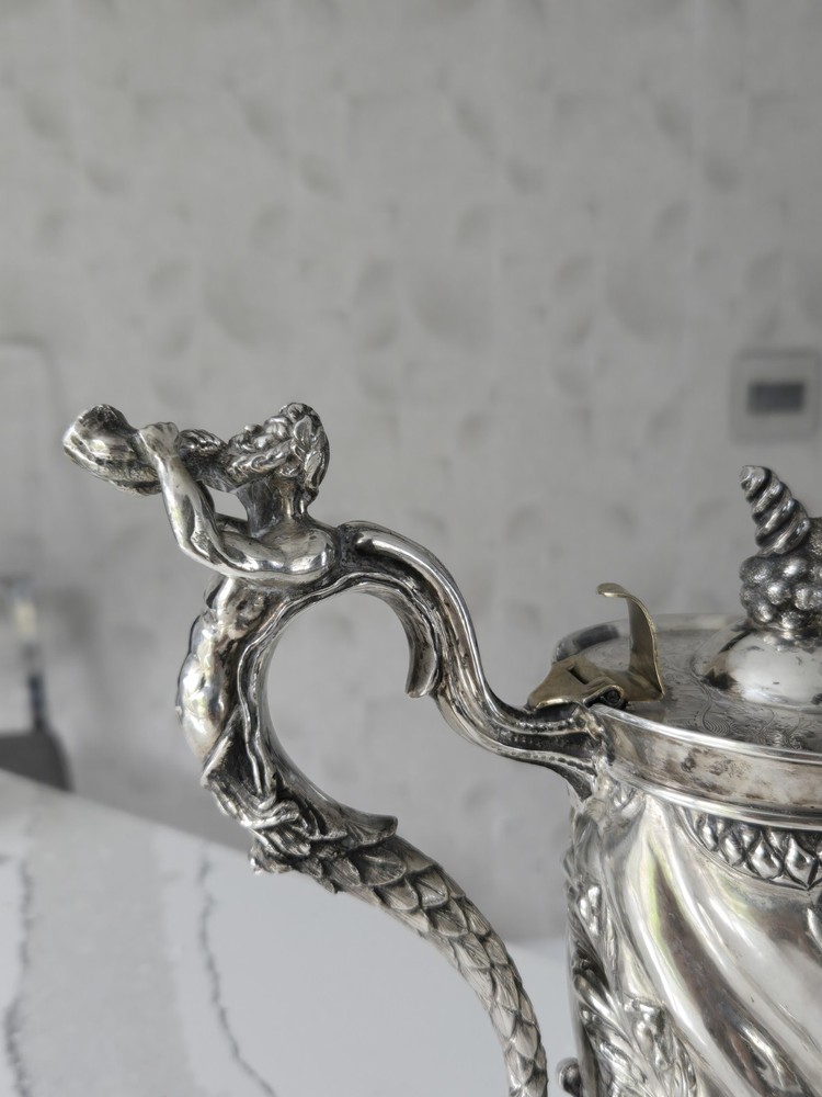 EXCEPTIONAL EXTRA LARGE GERMAN SILVER TANKARD