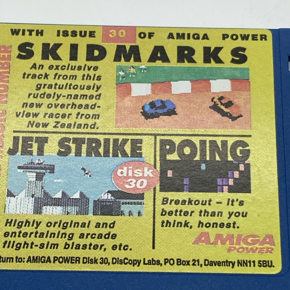 1993 Skidmarks Jet Strike Poing Floppy Disk VTG PC games untested