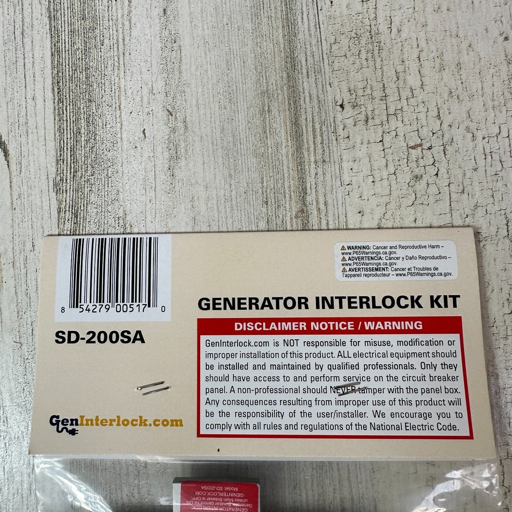 Generator Interlock Kit Compatible with Square D Generator Interlock Kit for Hom