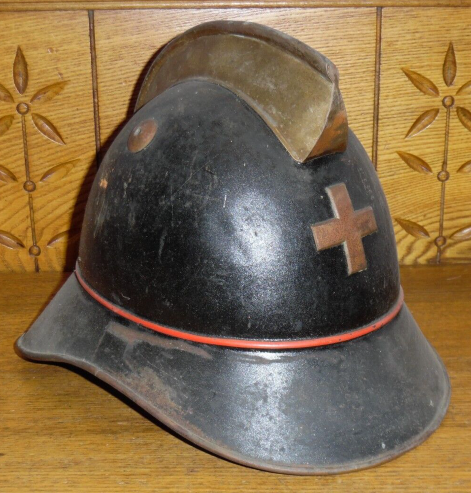 Vintage Swiss Fireman's Helmet #1