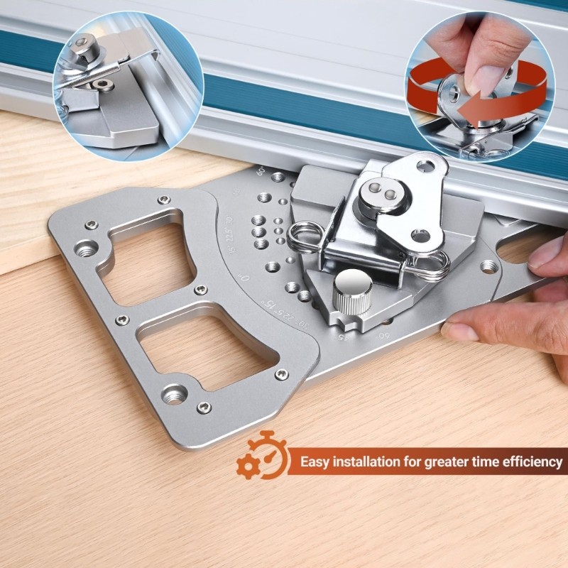 Quick arrange track Guide Angle Jig For Efficient And Precise Woodworking