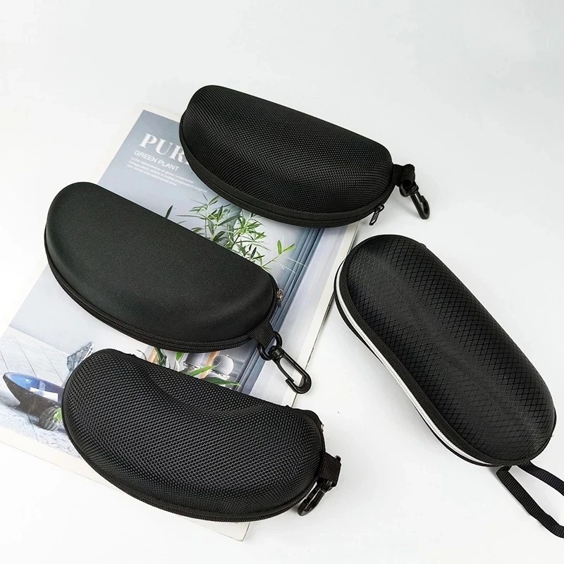 1-Pack Eye Glasses Case Box Sunglasses Protector Hard Zipper Belt Clip Portableg