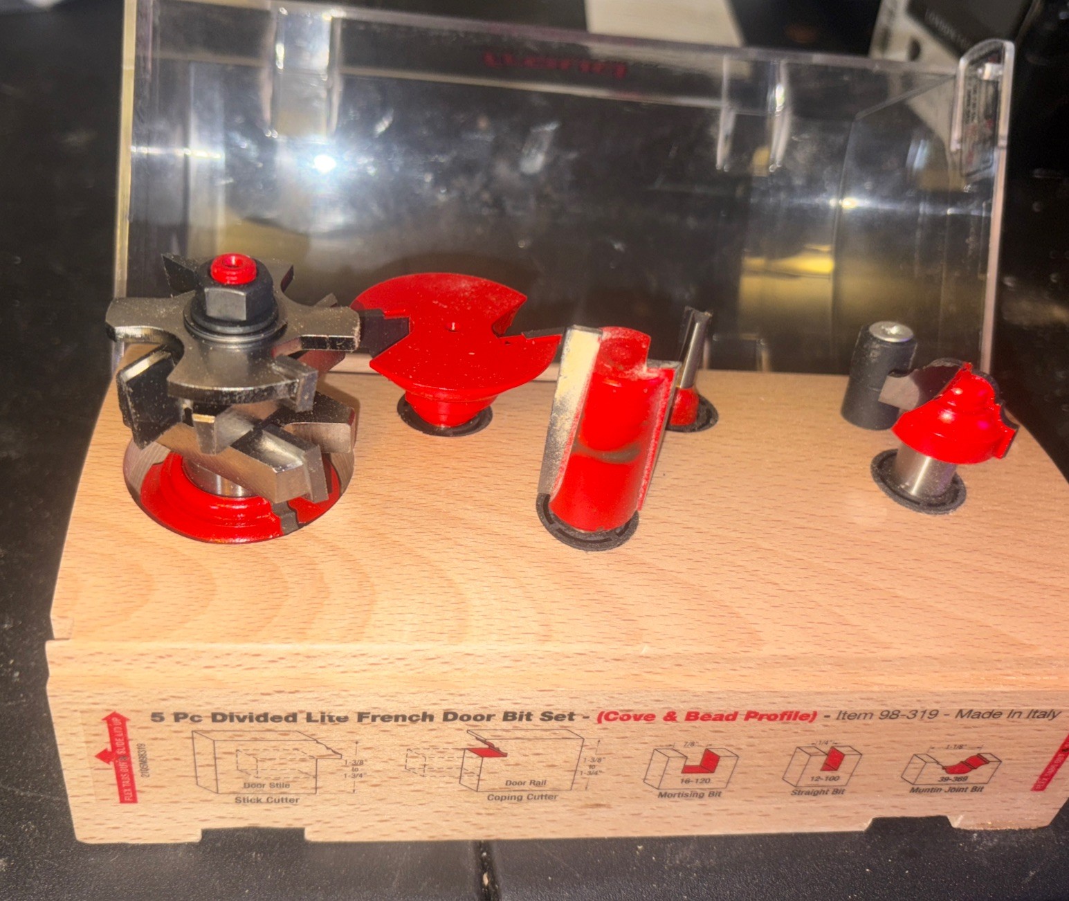 Freud 98-319 5 Piece French Door Bit Set