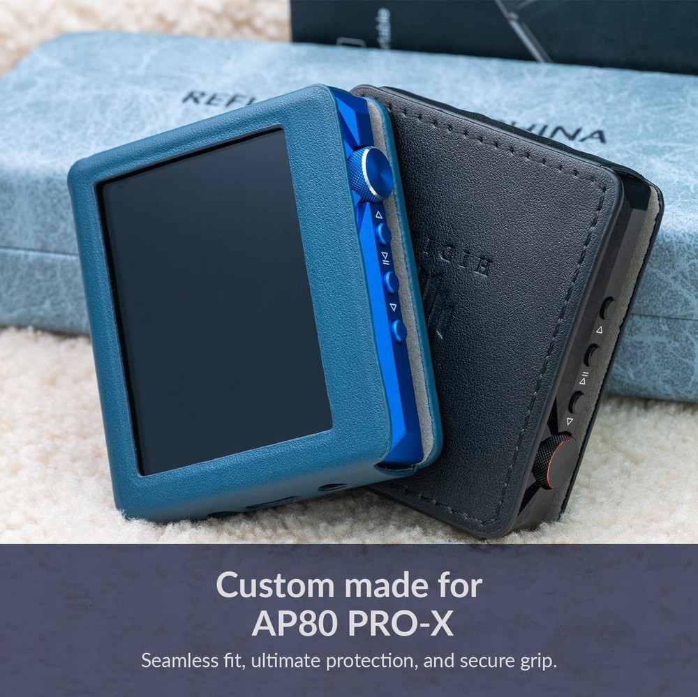 Hidizs AP80 PRO-X Leather Case, Custom Made for One size, Black