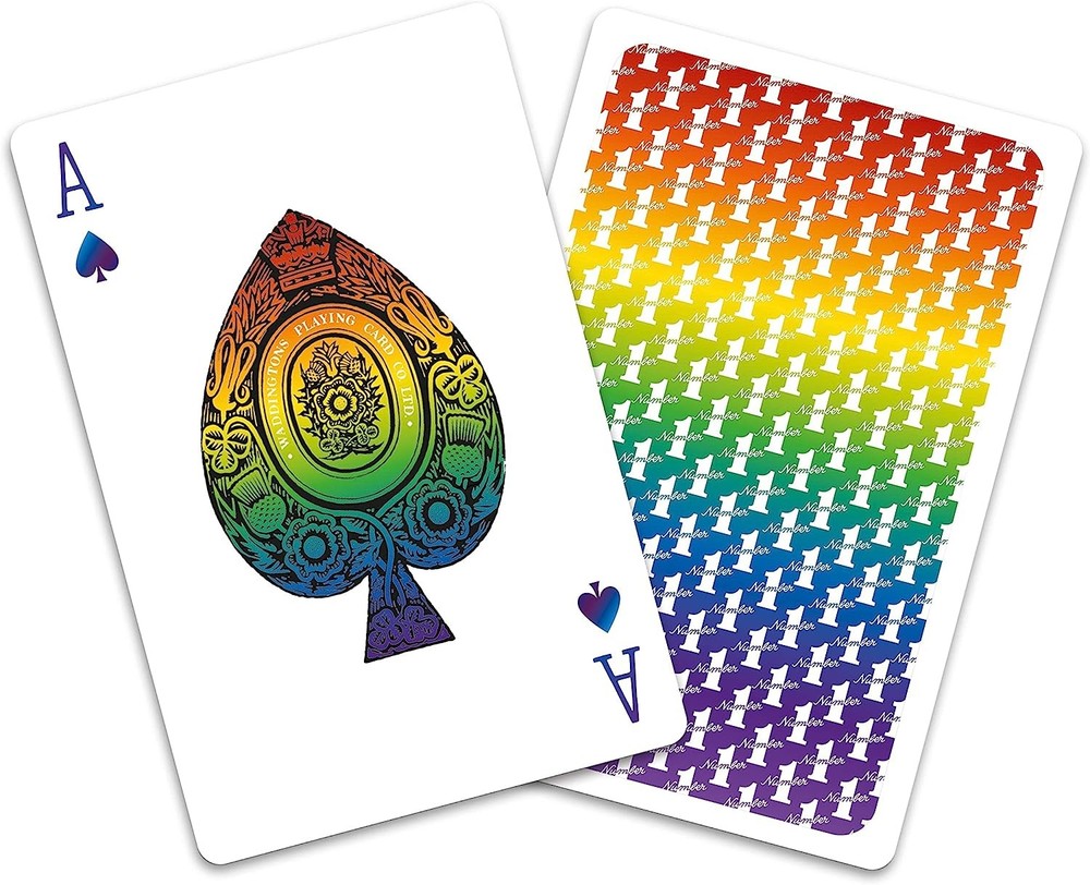 Winning Moves Games Waddingtons No 1 Rainbow Playing Cards New!