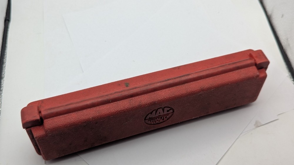 VINTAGE Mac Tools SMALL Torque Wrench EMPTY PLASTIC CASE ONLY USA