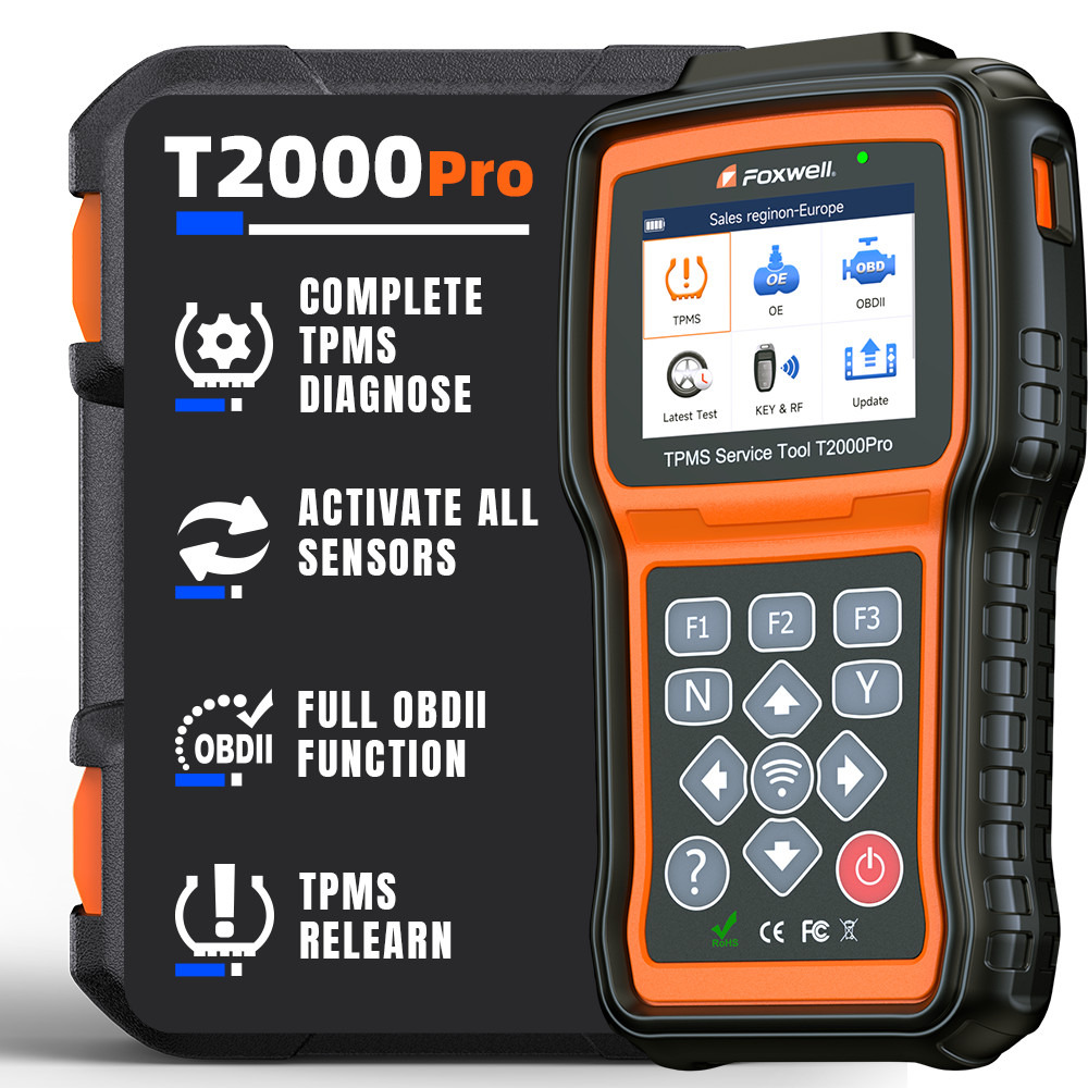Foxwell T2000 PRO Tire Pressure TPMS Relearn Programming Tool Activate Sensor