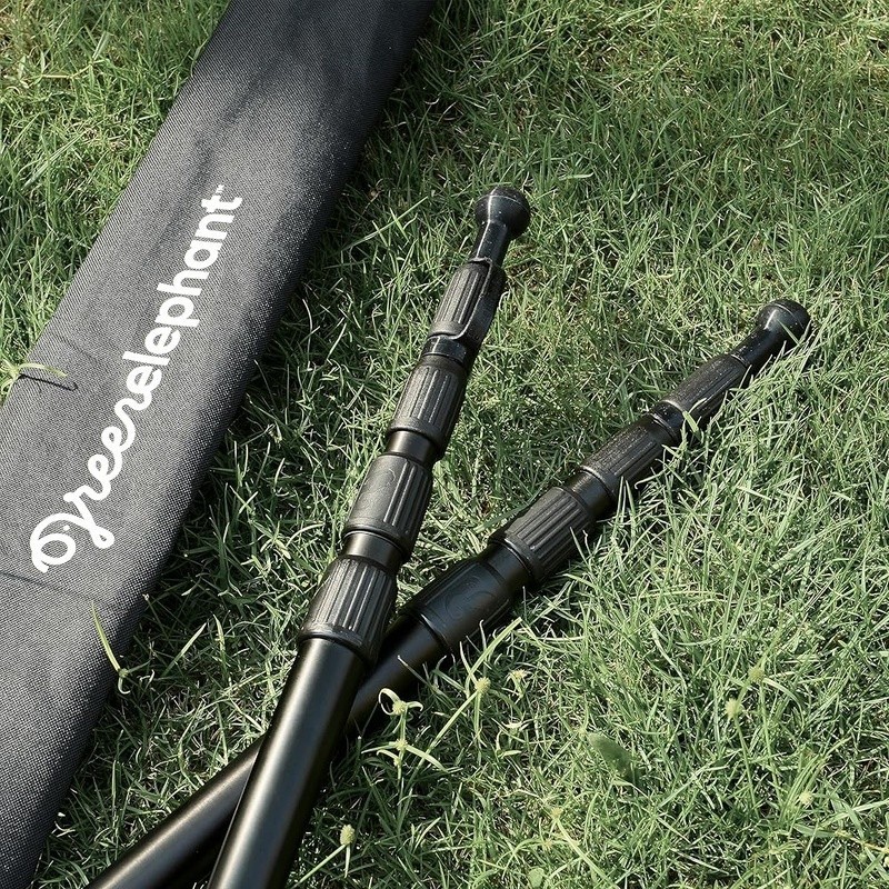 Telescoping Tarp Poles Adjustable Tent Support Lightweight Collapse-Proof Set US