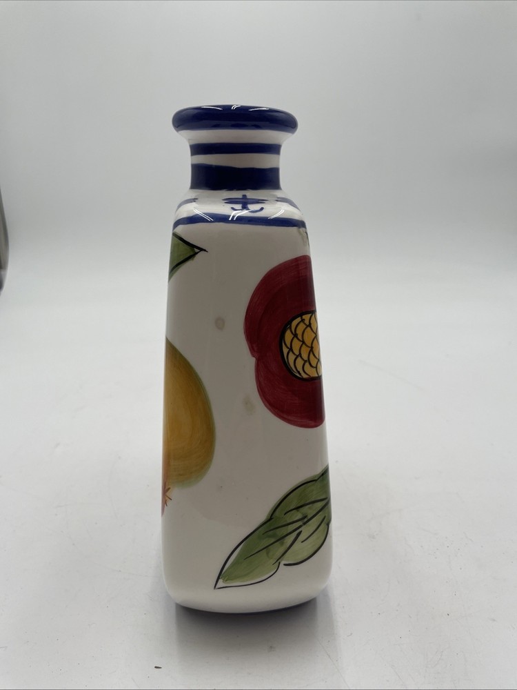 Jay Import Ceramic Square Fruit Pattern Kitchen Canister