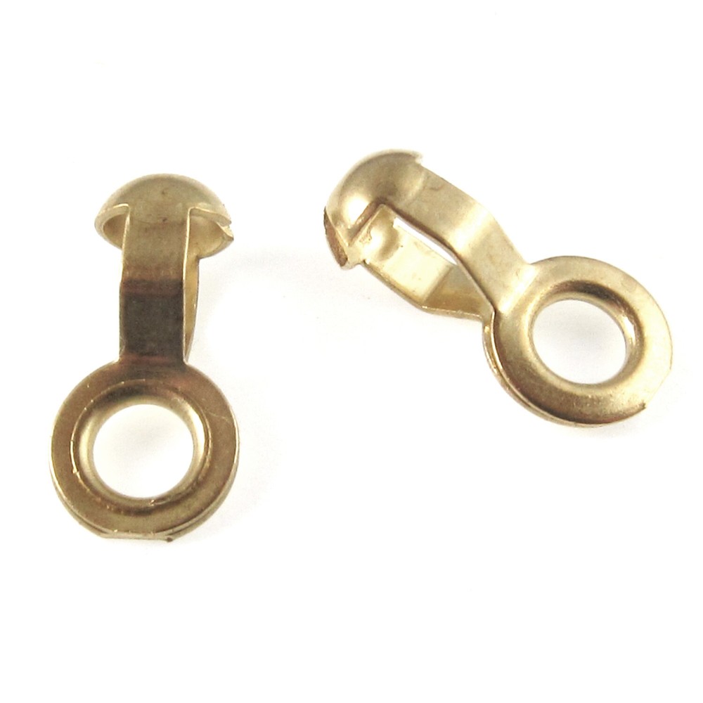 Brass Ball Chain #6 Lamp/Fan Pull Loop Connectors, "A" Coupling 50/Pkg