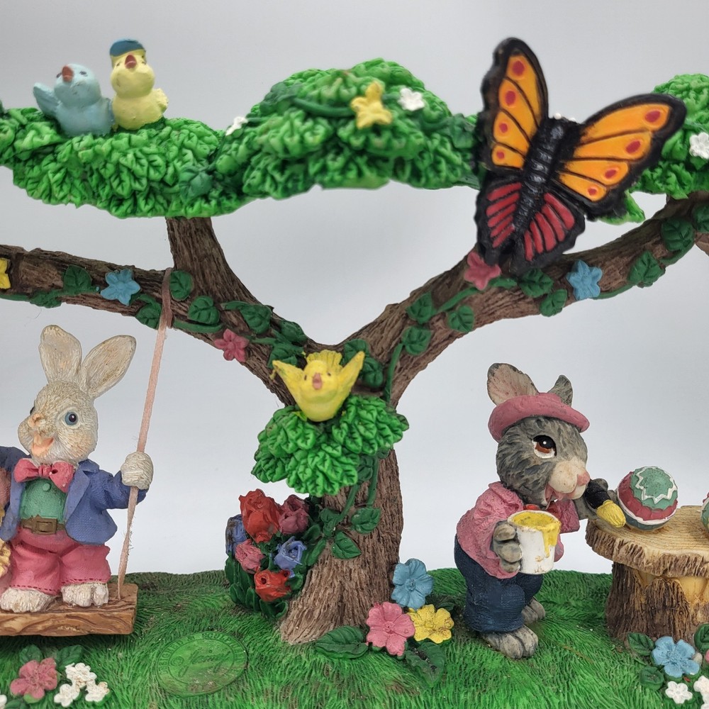 Vintage Jaimy Design Easter Spring Bunny Scene, 20" L