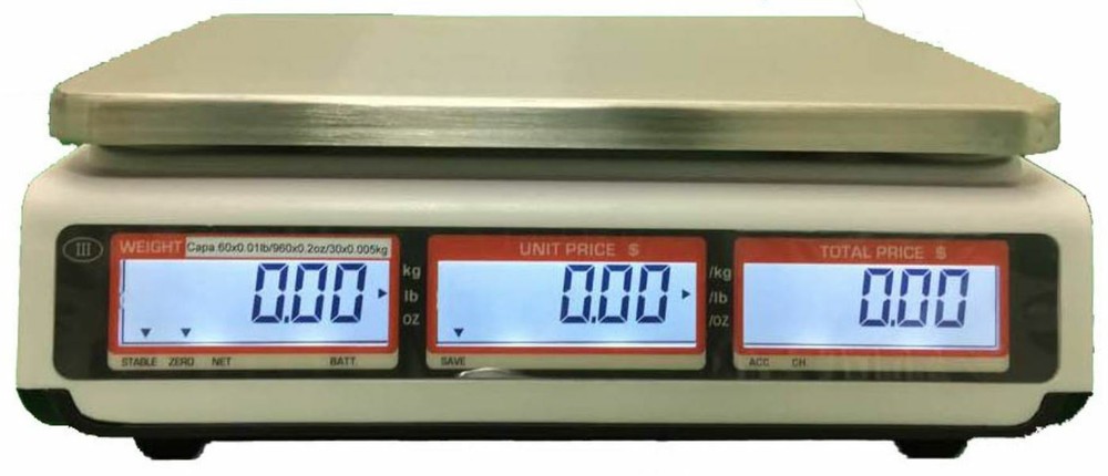VTS TVP-30B Price Computing Scale, 30lb Capacity, 0.005lb Readability