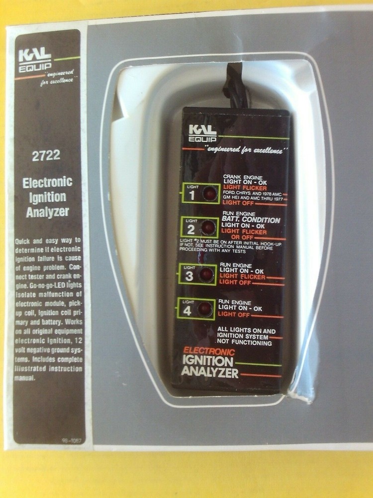 KAL Electronic Ignition Analyzer #2722 Engineered For Excellence #1