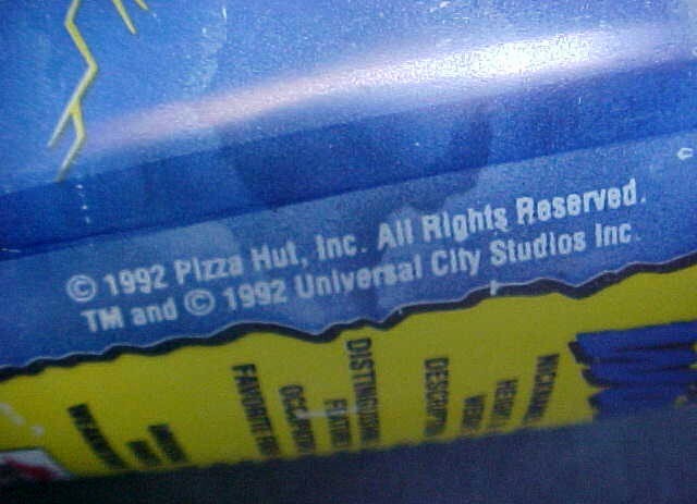 Universal Monsters Wolfman Cup Pizza Hut 1992