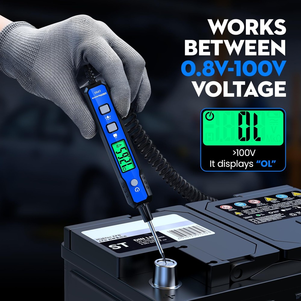Auto Circuit Tester Car Battery Tester Electrical Power Probe Diagnostic Tool