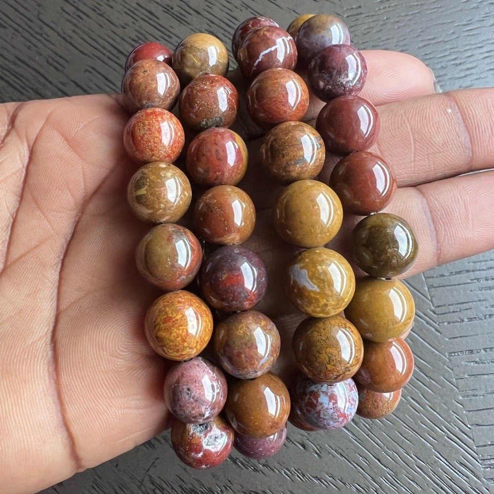 (One) Gobi desert agate bracelet 12mm 6.5’