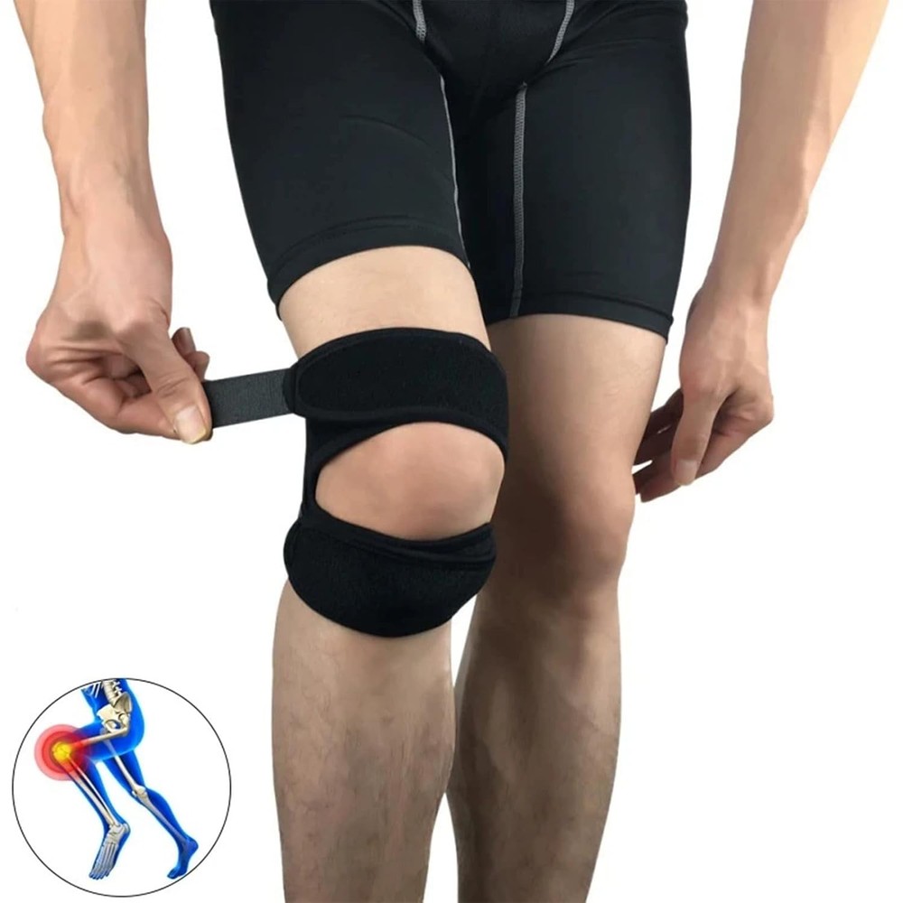 Adjustable Knee Support Double Strap Stabilizer Patella Tendon Arthritis Brace