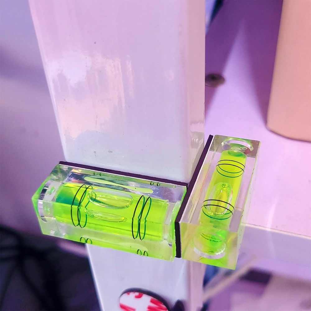 Magnetic Mini Small Bubble Level Tool Scope Square Pocket Long Small, Green