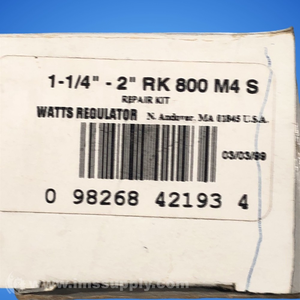 Watts Regulator 1-1/4"-2"rk800m4s FNOB