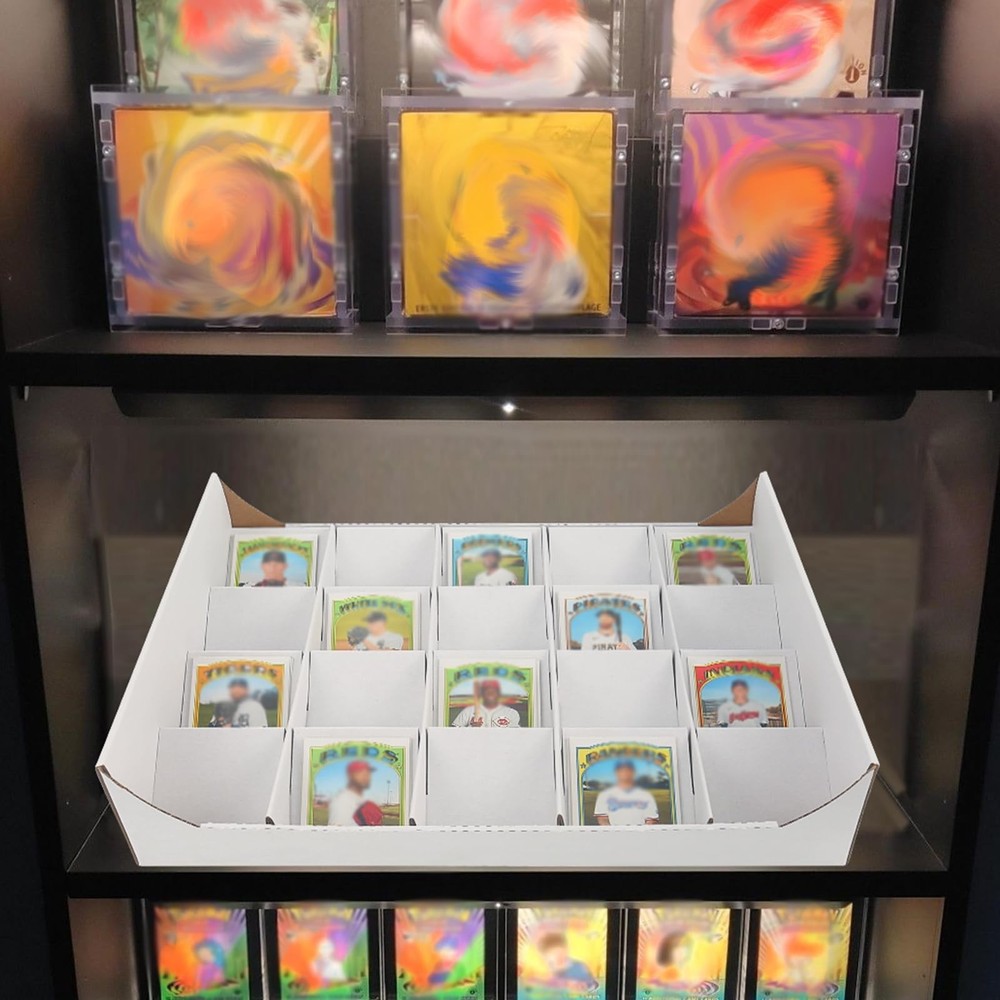 Card Sorting Tray- Stackable Trading Cards Sorter Tray for Raw, Sleeved,Toplo...