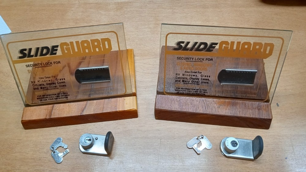 Locksmith Advertising Sales Samples 2 Sets. SLIDE GUARD