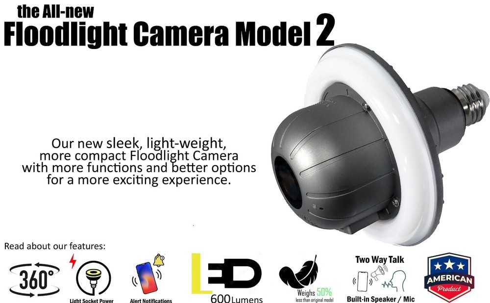 Zeus CCTV Floodlight Camera - Model 2 (2023)