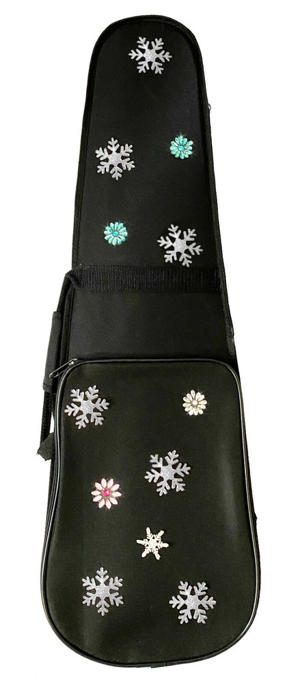 Rozanna's Sparkling Snowflake Violin Case 1/2 Size
