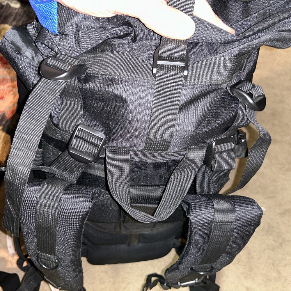 Outlander Extreme 80 Internal Frame Backpack W Detachable Day Pack Blue/Black
