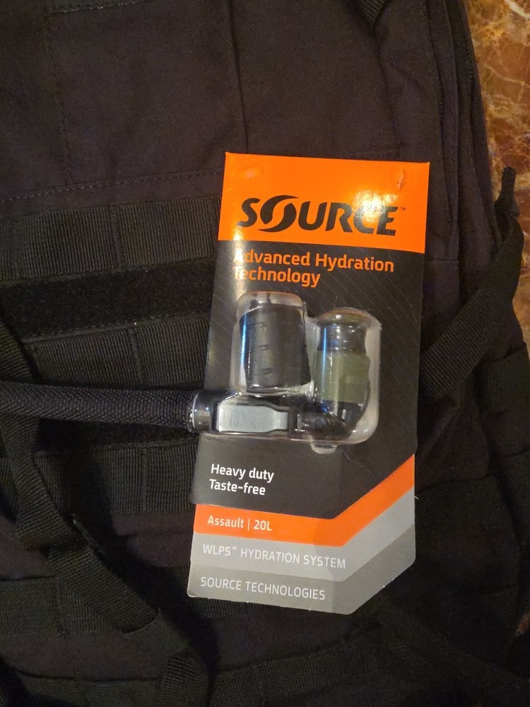 Source Tactical Assault 20L Cargo Pack with 3L Hydration System Black