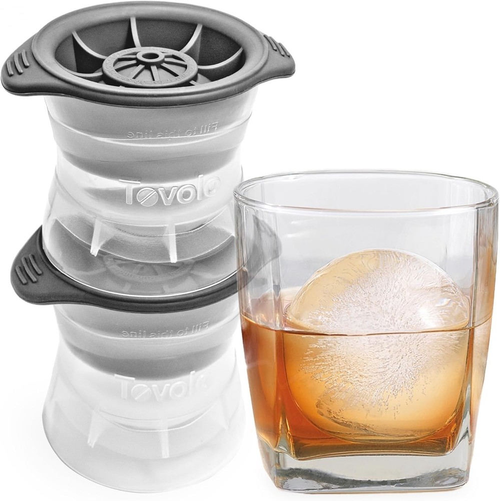 Elegant Ice Sphere Makers – Stackable, Dishwasher Safe, and Effortless to Use