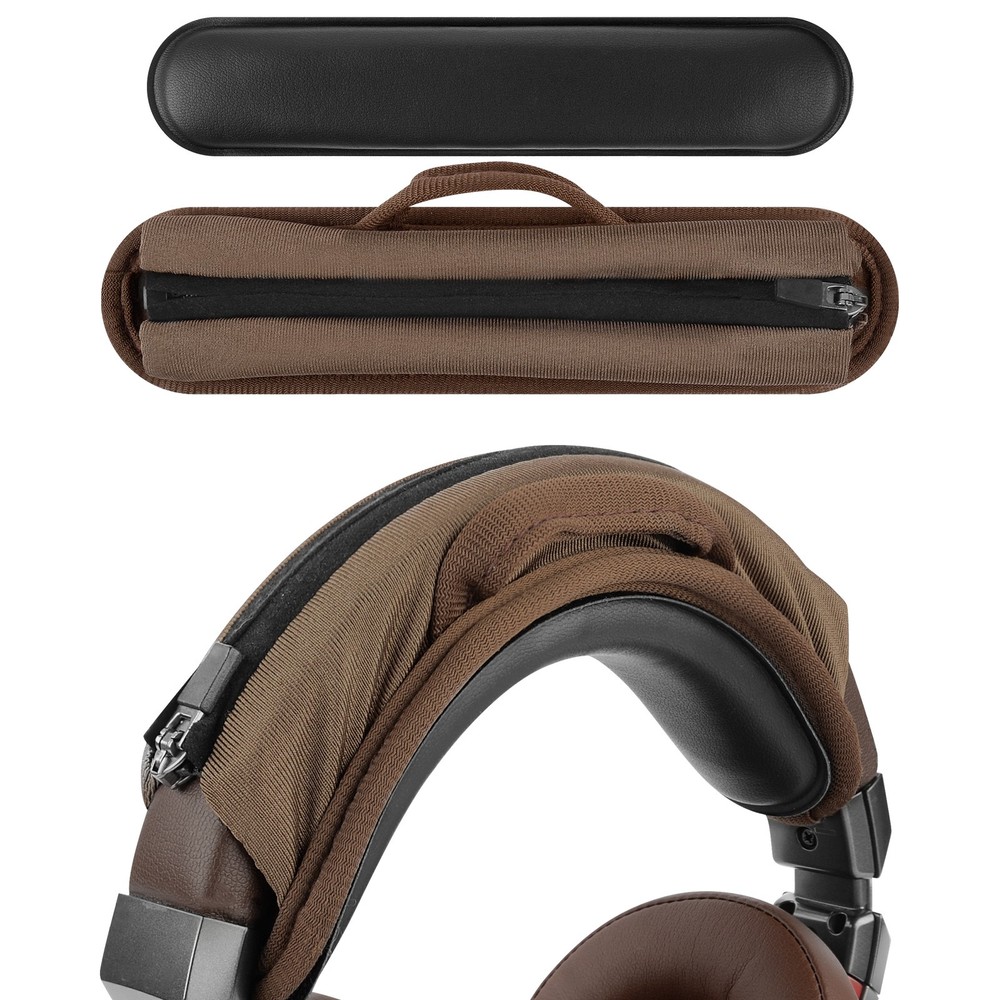 Geekria Hook and Loop Headband Compatible with ATH Bose Beats Headset (Brown)