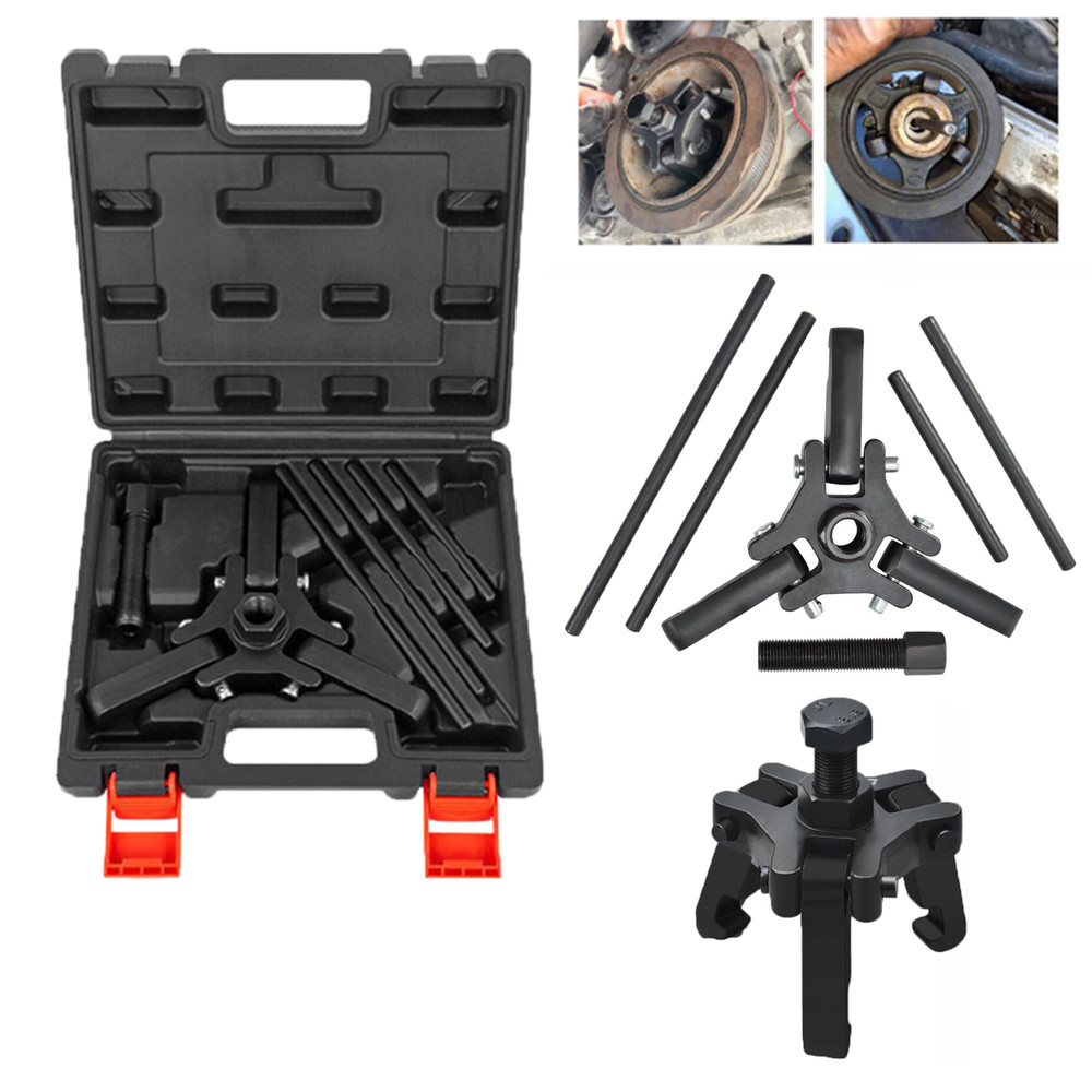 Harmonic Balancer Puller Kit, Adjustable 3-Jaw Puller for Removing Harmonic Damp