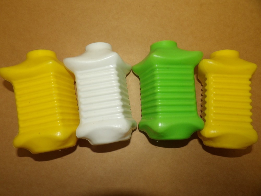4 Vintage Plastic Blow Mold Lantern String Light Covers Replacement RV Patio MCM
