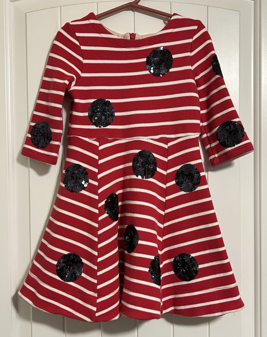Mini Boden X Roald Dahl Mrs Ladybug & James the Giant Peach Dress sz 4 - 5 Yrs