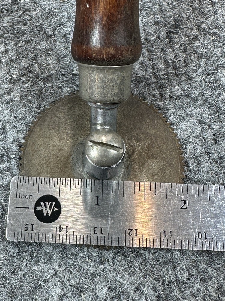 Vintage Accuracy Warner Tools Manufacturing Sewing Pattern Marker Wood Handle