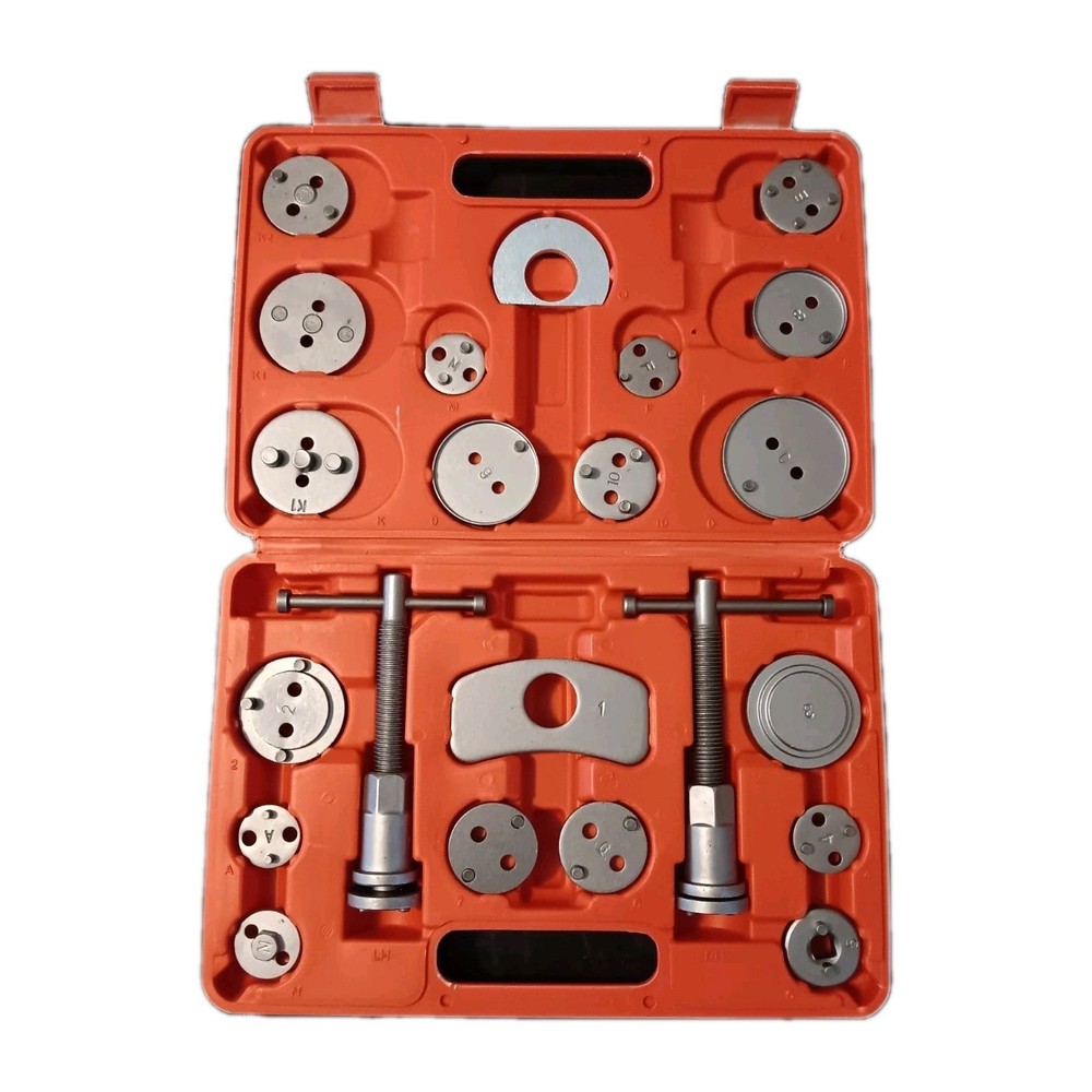 22pcs Disc Brake Caliper Compression Tool Set, Caliper Piston Rewind Red