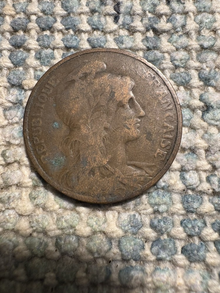 France 1908 5 Centimes Coin