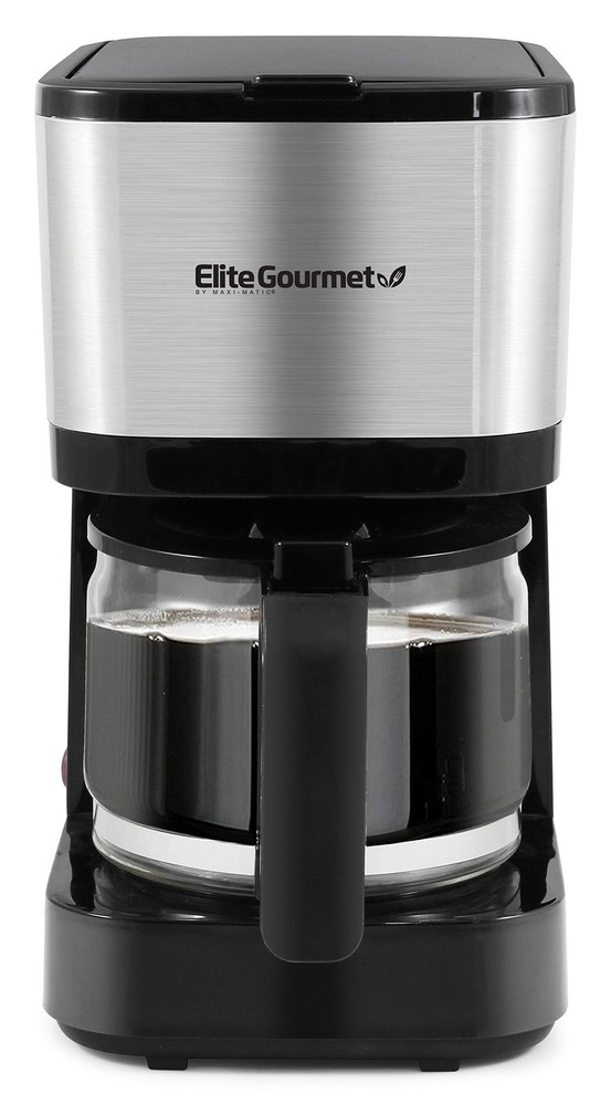 Automatic Brew and Drip Coffee Maker 5 Cup Capacity Stainless Steel Machine