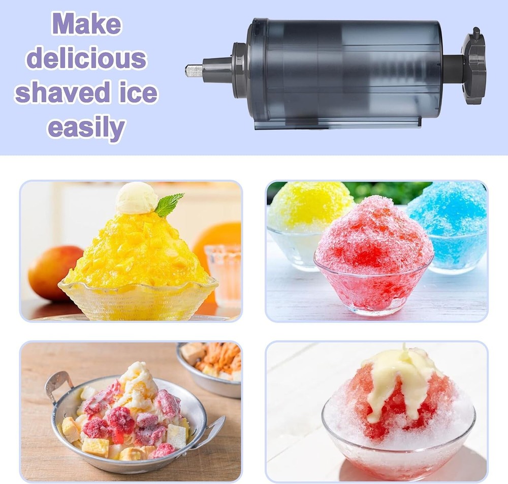 Shaved Ice Attachment for Kitchenaid Stand Snow Cone Machine Accessory 10 Molds