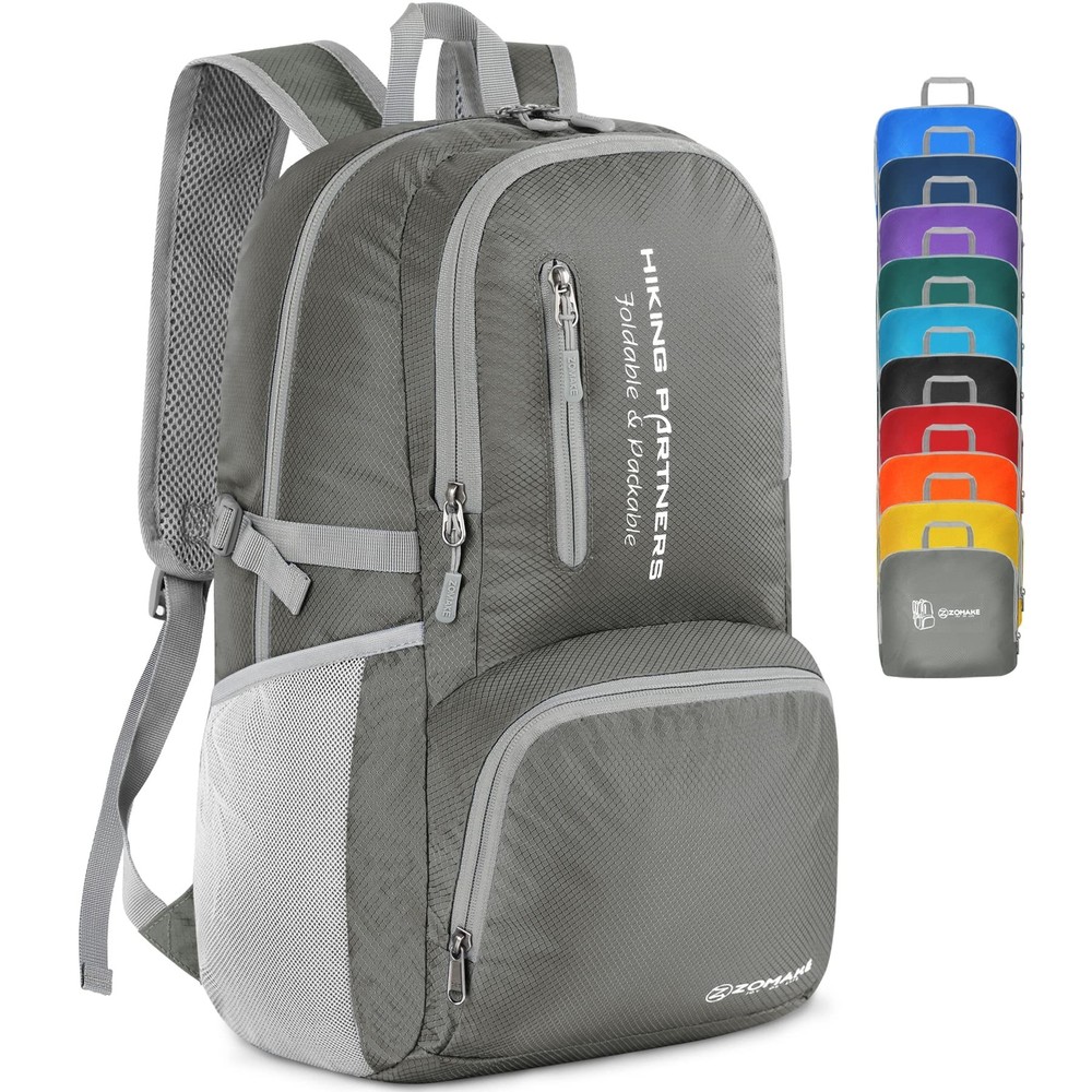 ZOMAKE Lightweight Packable Backpack - 35L Light Foldable Hiking Backpacks Wa...