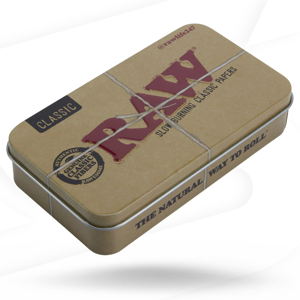 RAW Level Classic Pre Rolled Paper + Tin Can - 20 Pack