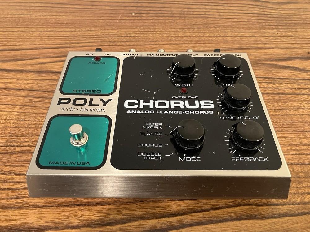 Electro Harmonix Stereo Polychorus Chorus Flanger Effects Pedal