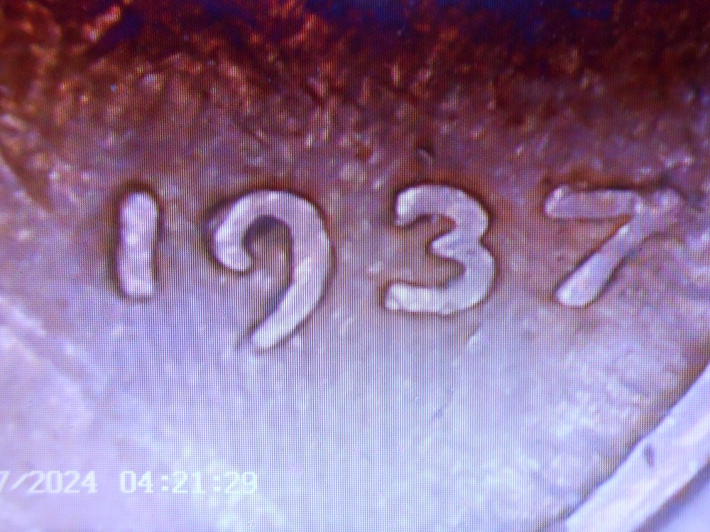 1937 no mint mark Lincoln cent with multiple errors