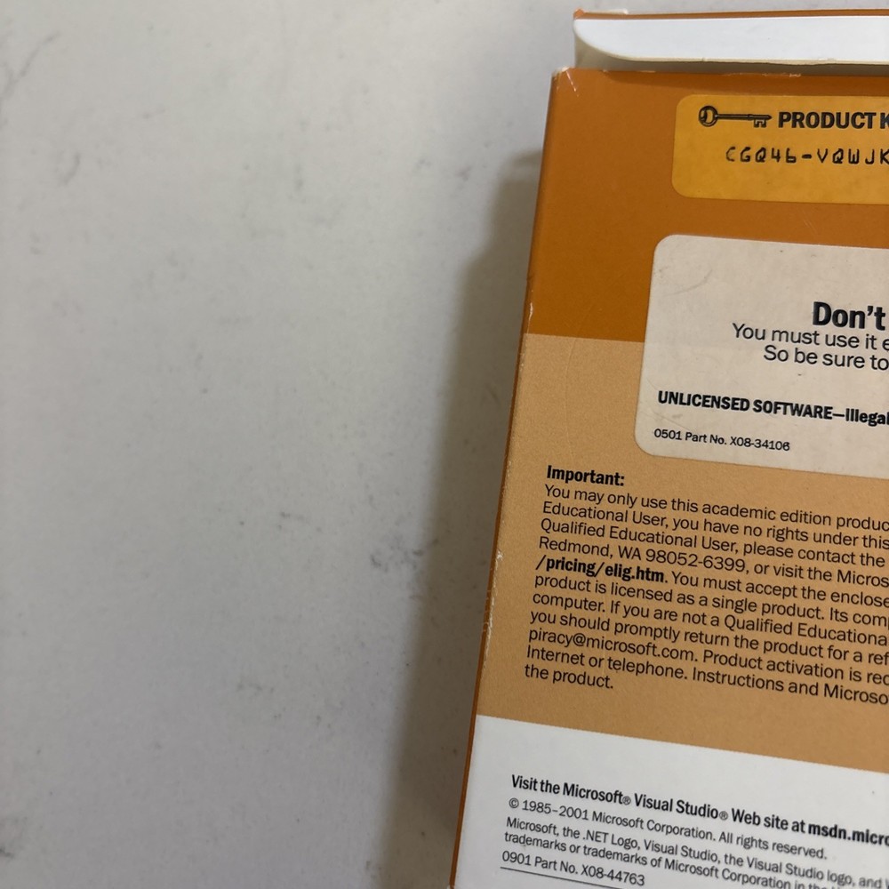 MICROSOFT VISUAL STUDIO.NET ACADEMIC