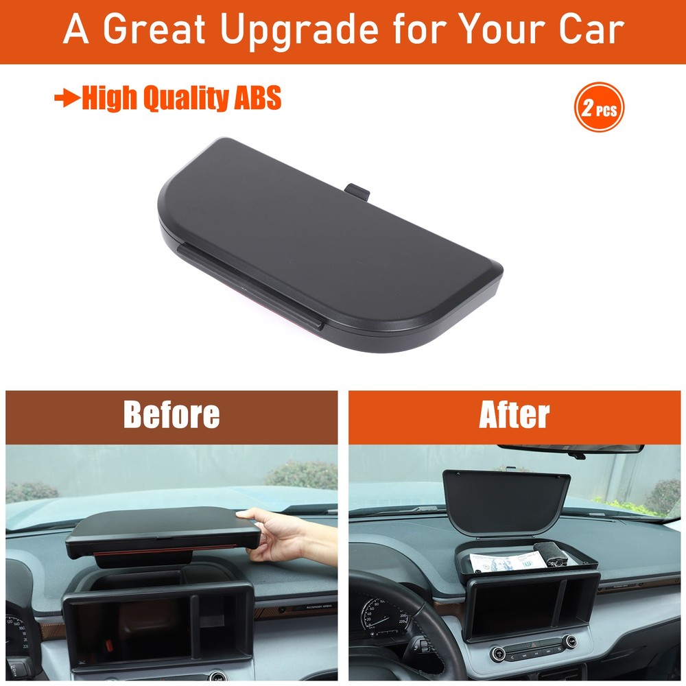 Display Screen Back Storage Tray Dashboard Organizer For Ford Maverick 2022+