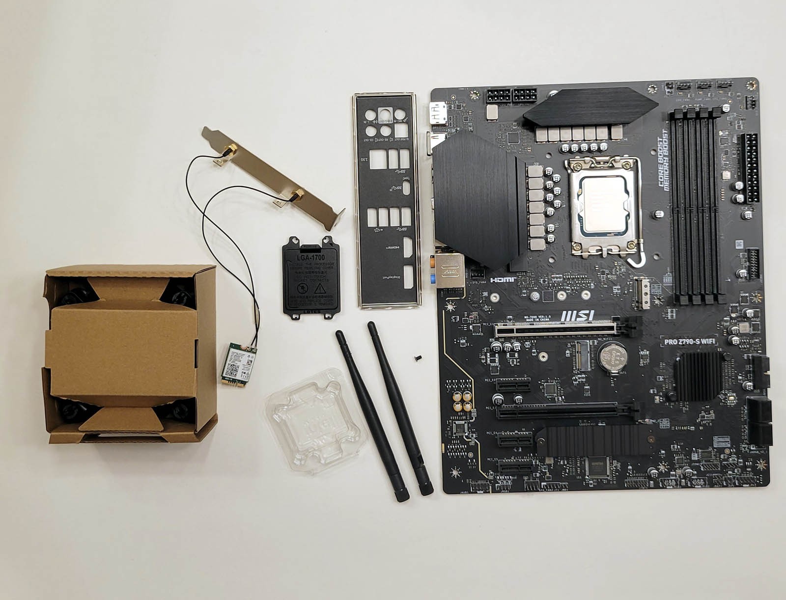 MSI PRO Z790-S WIFI LGA 1700 ATX DDR5 Wi-Fi 6E Motherboard, Intel i5-13400 COMBO