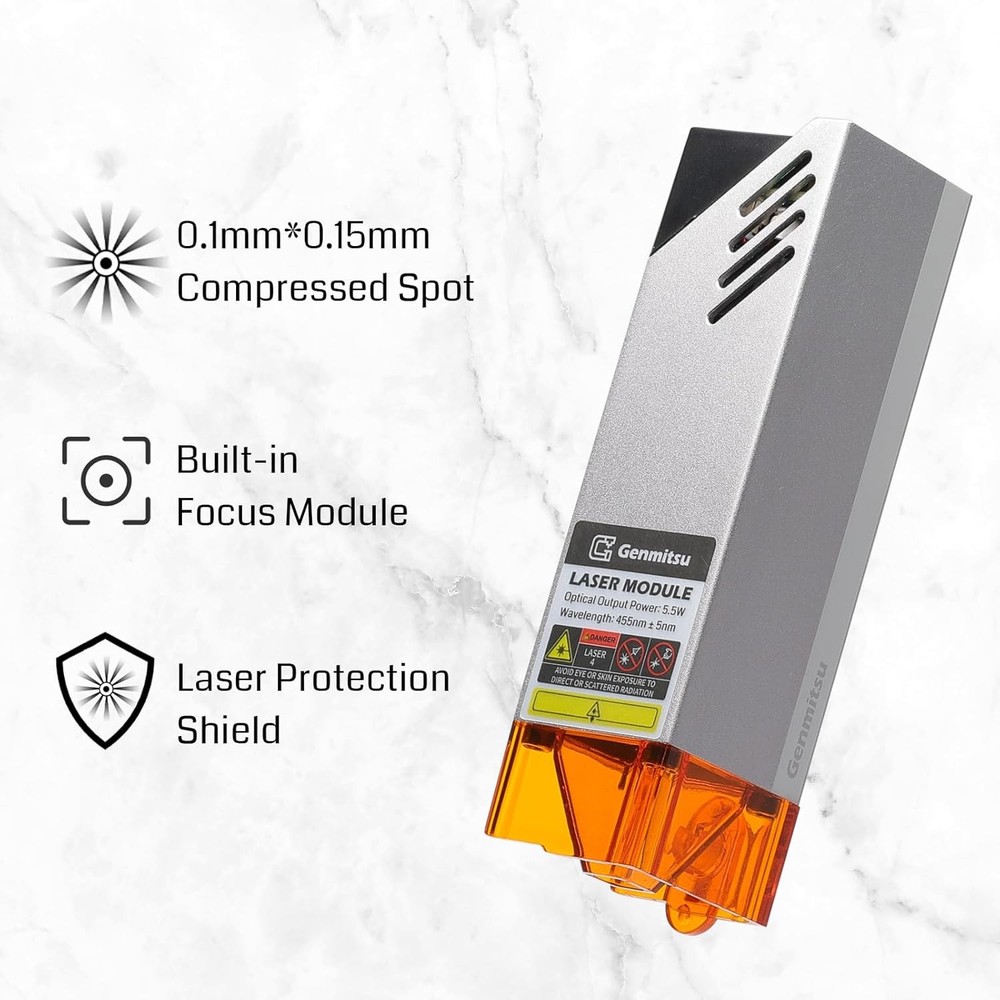 5000mW CNC Laser Engraver Module for Genmitsu 3018