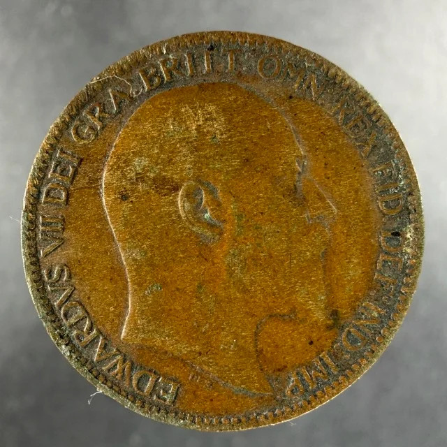 1909 Great Britain Farthing Edward VII Britannia Reverse